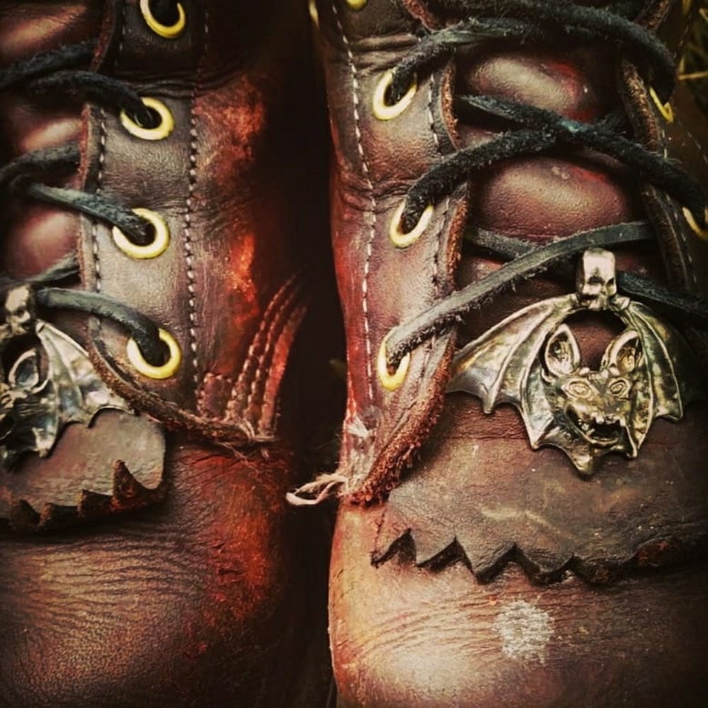 King of Goths bat boot charms